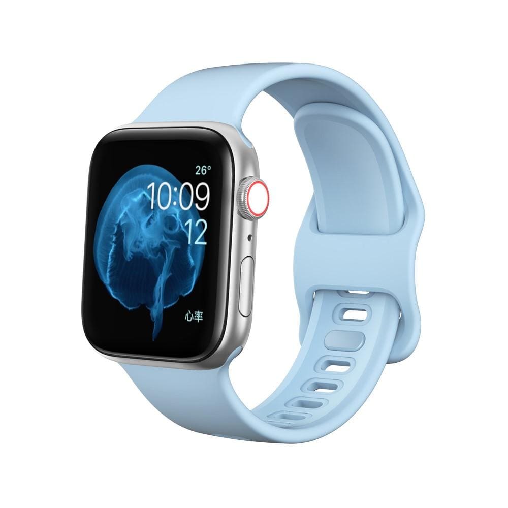 Apple Watch 41mm Series 9 Armband i silikon, ljusblå