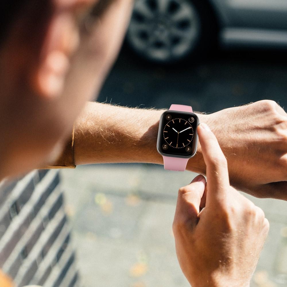 Apple Watch 41mm Series 7 Armband i silikon, rosa
