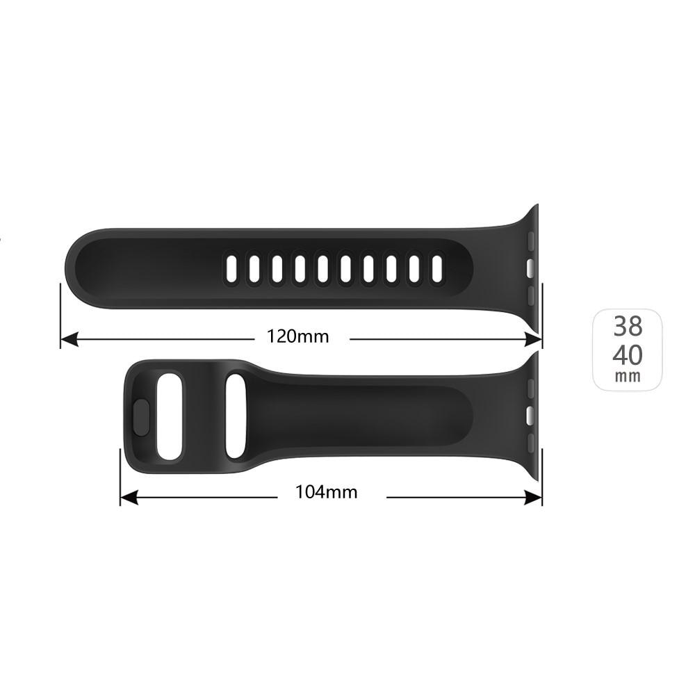 Apple Watch 41mm Series 8 Armband i silikon, svart