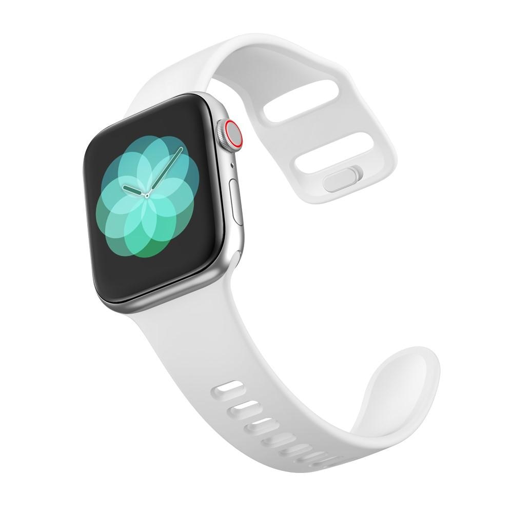 Apple Watch 41mm Series 9 Armband i silikon, vit