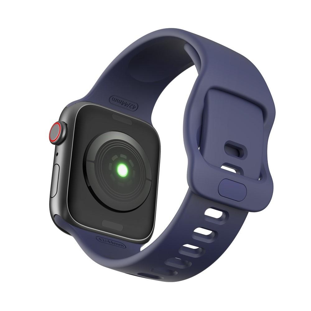 Apple Watch 45mm Series 9 Armband i silikon, blå