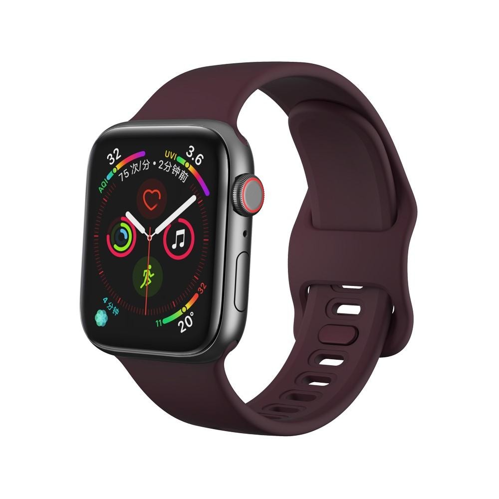 Apple Watch 45mm Series 7 Armband i silikon, lila