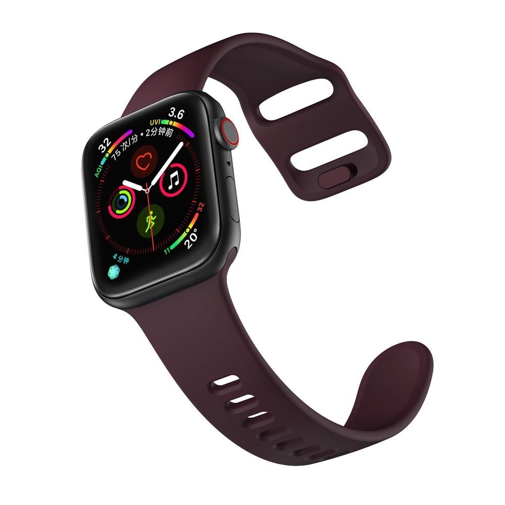 Apple Watch 45mm Series 8 Armband i silikon, lila