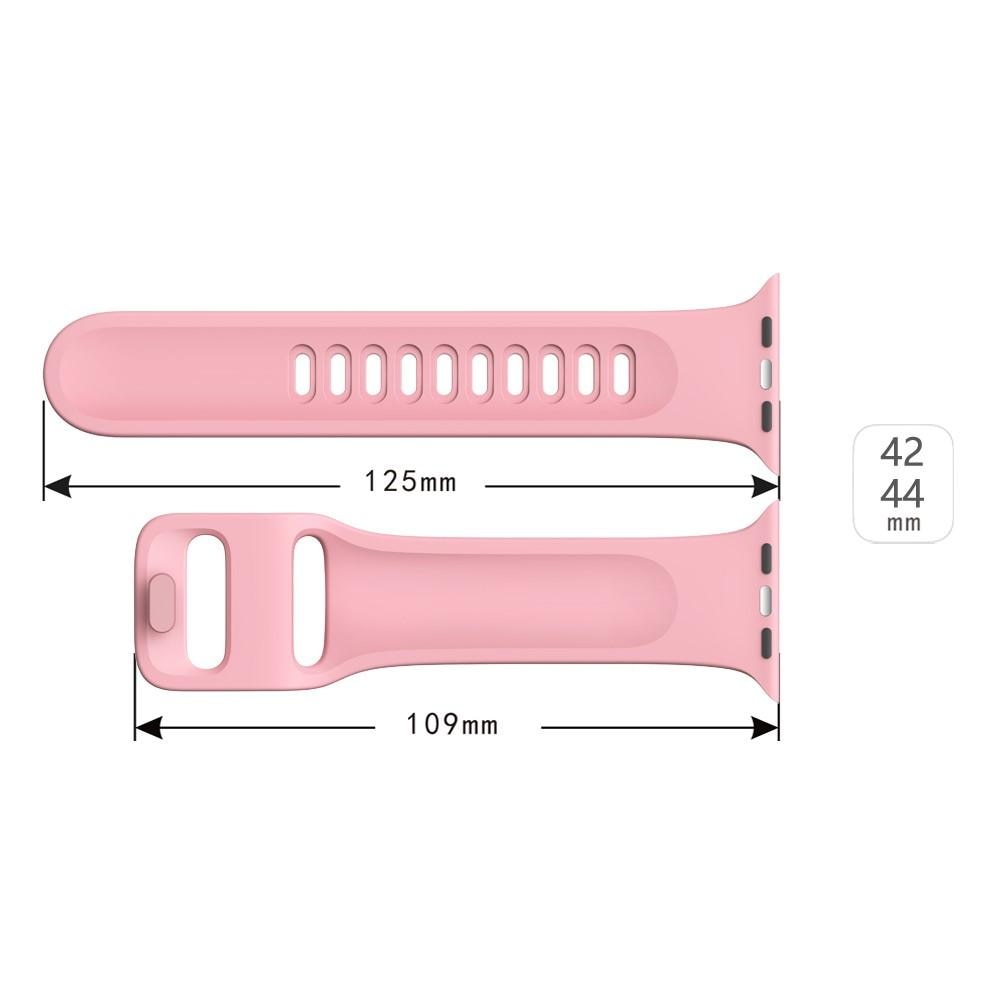 Apple Watch 45mm Series 8 Armband i silikon, rosa