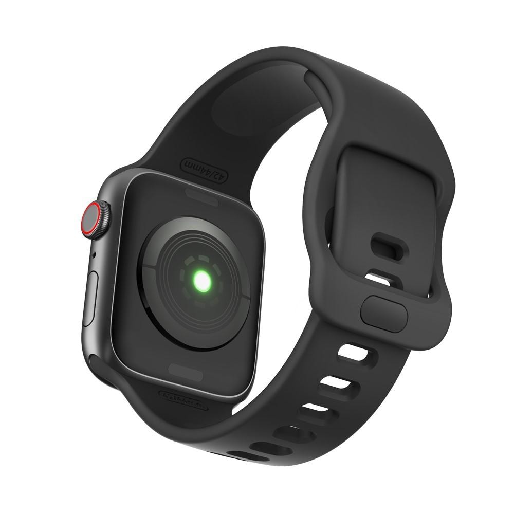 Apple Watch SE 44mm Armband i silikon, svart