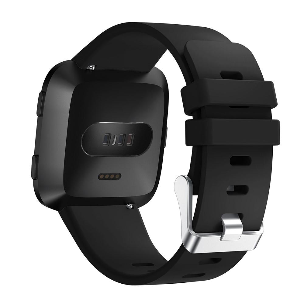 Fitbit Versa/Versa 2 Armband i silikon, svart