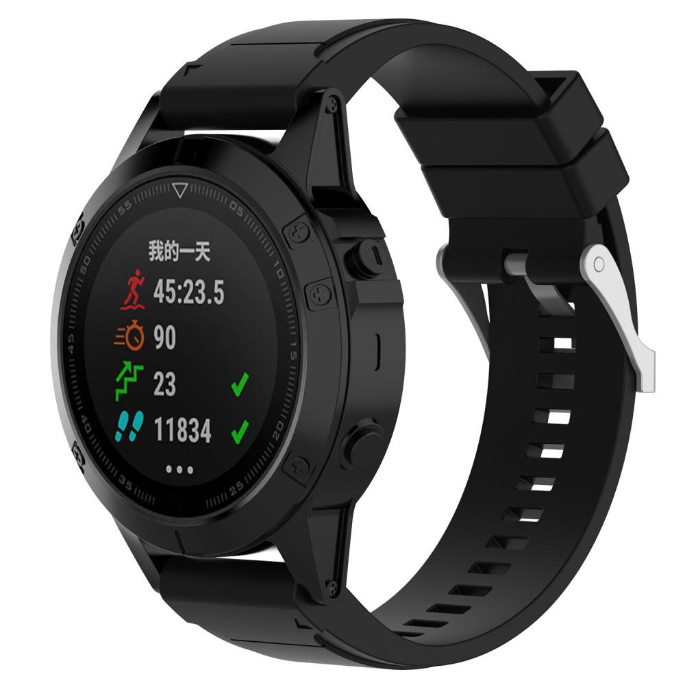 Garmin Fenix 3/3 HR Armband i silikon, svart