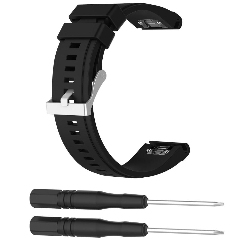 Garmin Fenix 3/3 HR Armband i silikon, svart