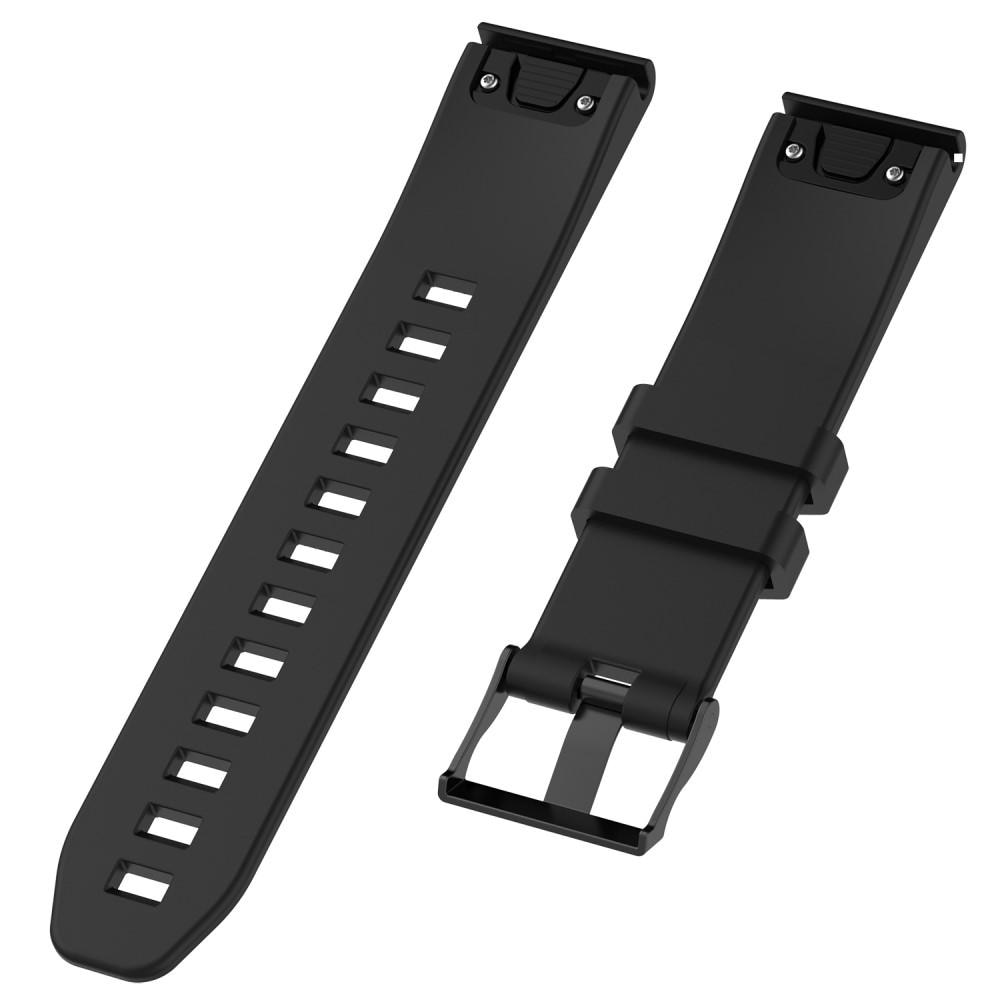 Garmin Fenix 5/5 Plus Armband i silikon, svart