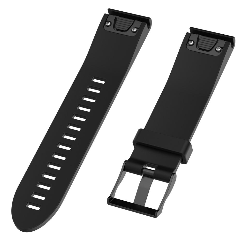Garmin Fenix 5S/5S Plus Armband i silikon, svart