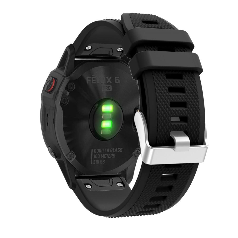 Garmin Fenix 7 Armband i silikon, svart