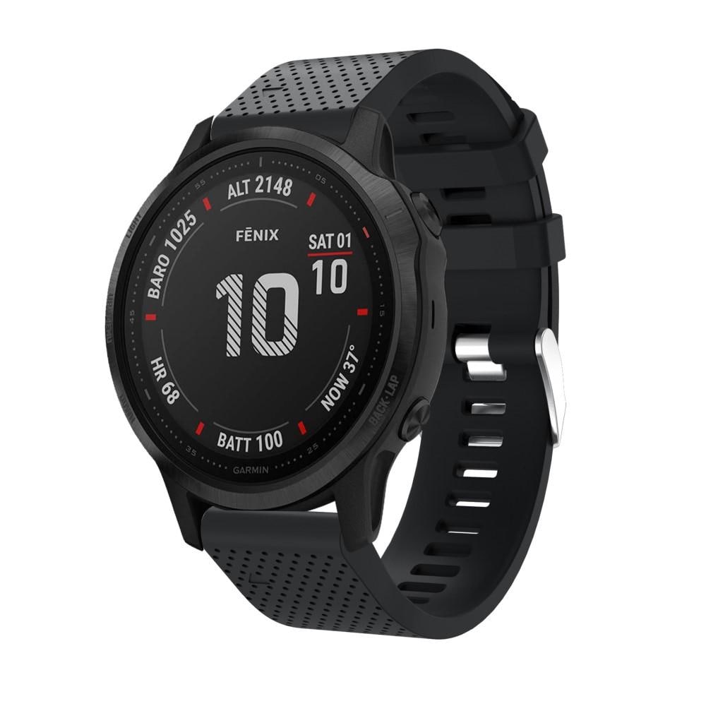 Garmin Fenix 7S Armband i silikon, svart