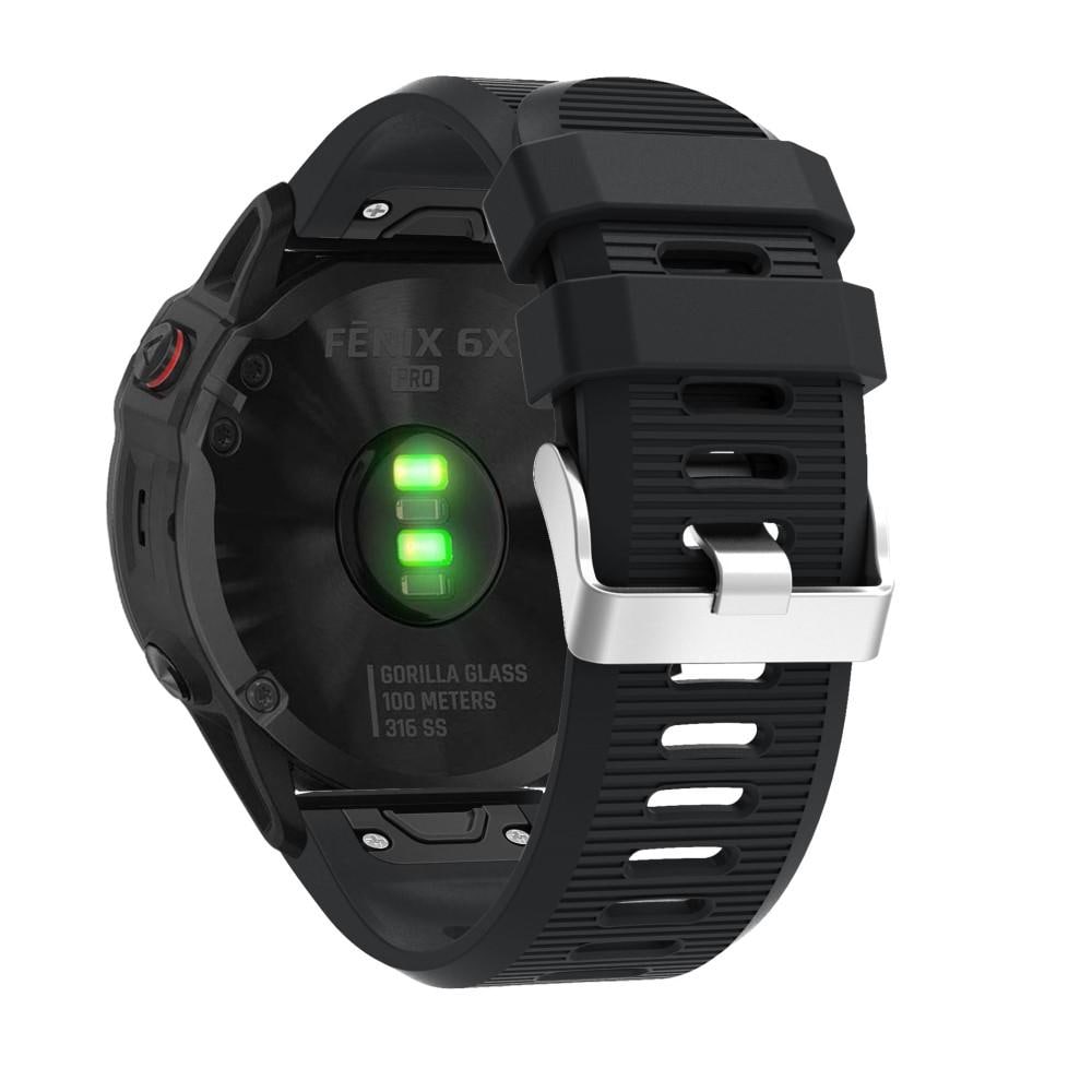 Garmin Fenix 7X Pro Armband i silikon, svart