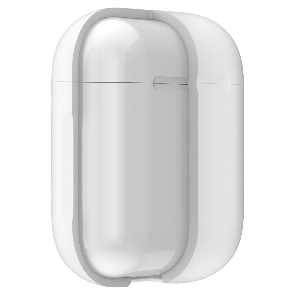 AirPods Silikonskal + karbinhake, vit