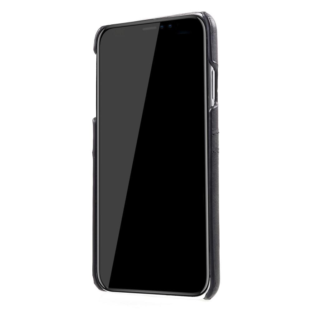 Apple iPhone Xs Max Snyggt skal med 2 kortfack, Svart