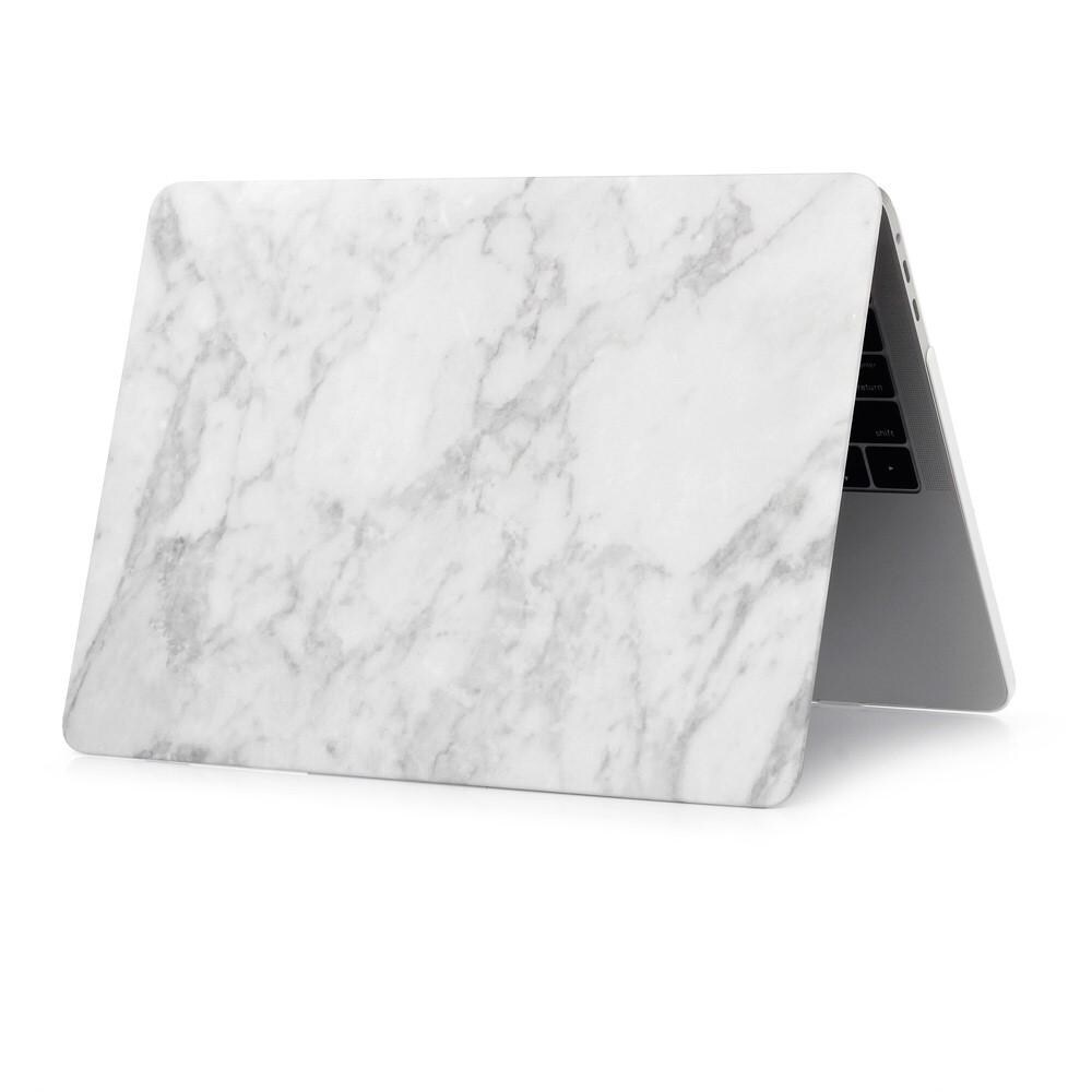 MacBook Air 13" 2018-2020 Frostat skal, vit marmor