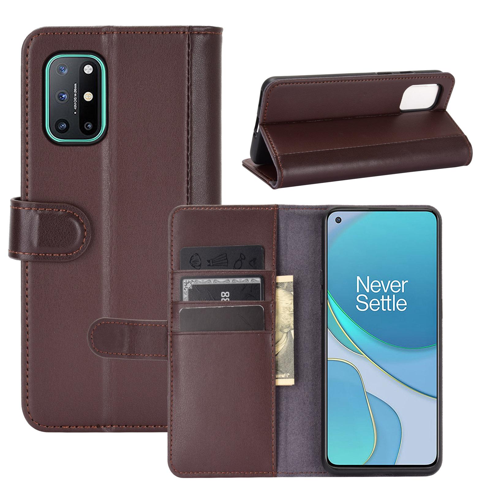 OnePlus 9 Pro Plånboksfodral i Äkta Läder, brun