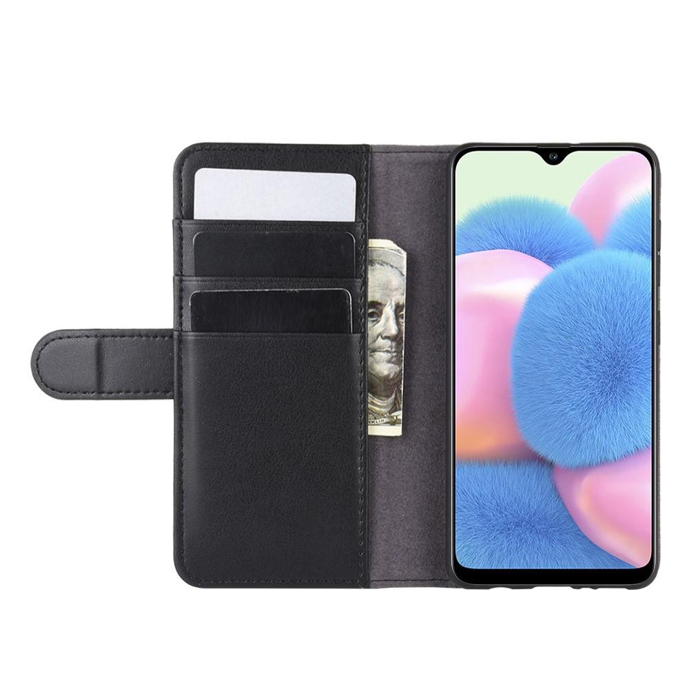 Samsung Galaxy A41 Plånboksfodral i Äkta Läder, svart
