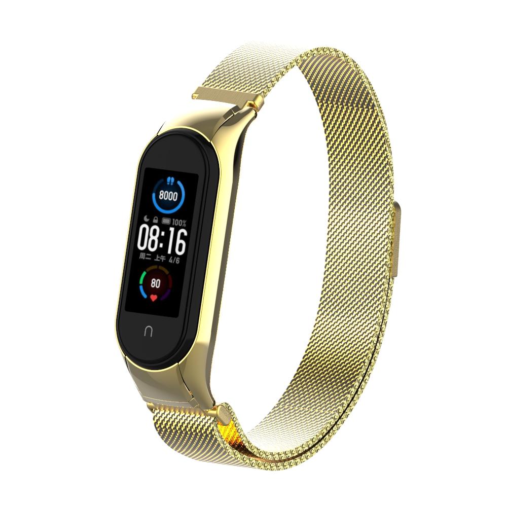 Xiaomi Mi Band 5/6 Armband Milanese Loop, guld