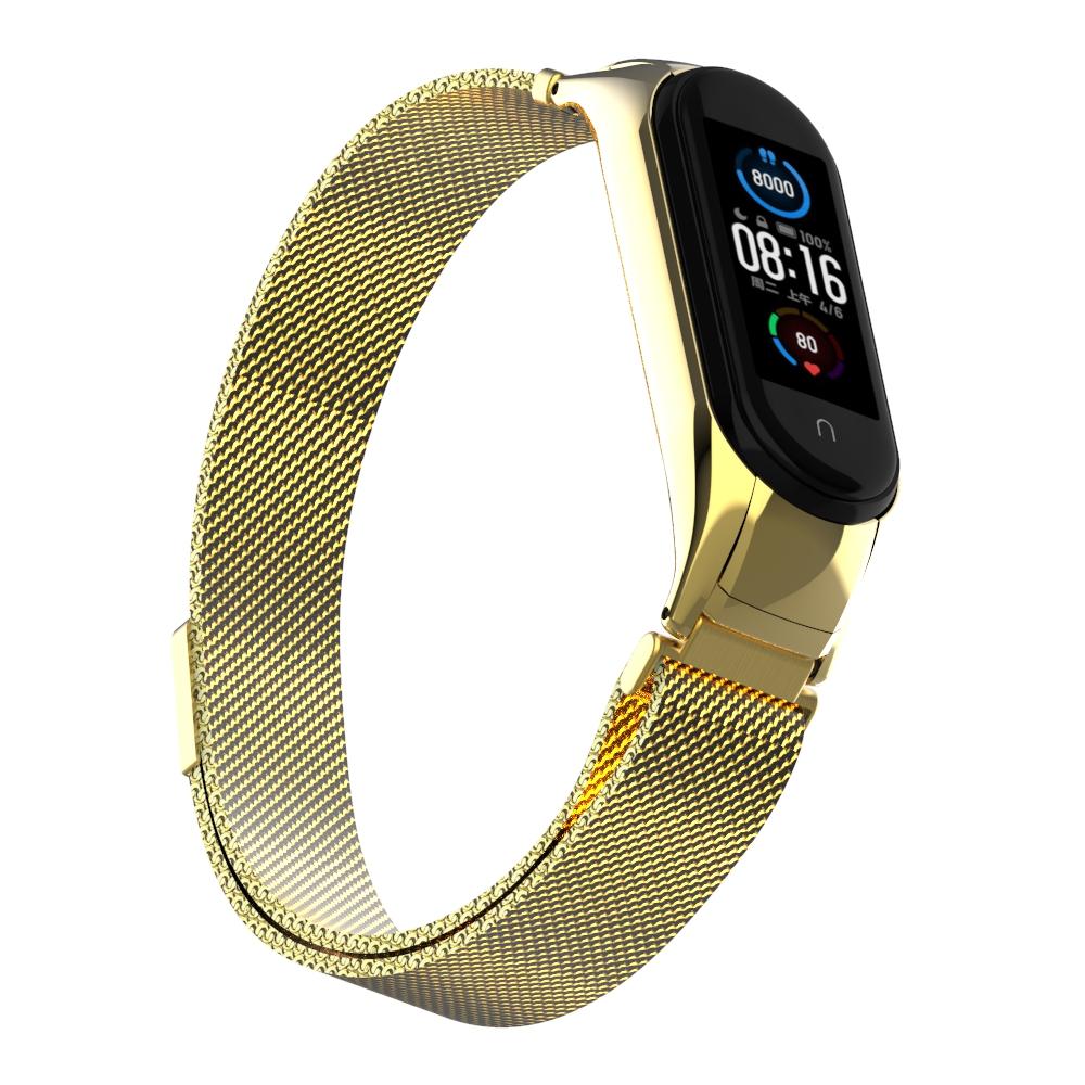 Xiaomi Mi Band 5/6 Armband Milanese Loop, guld