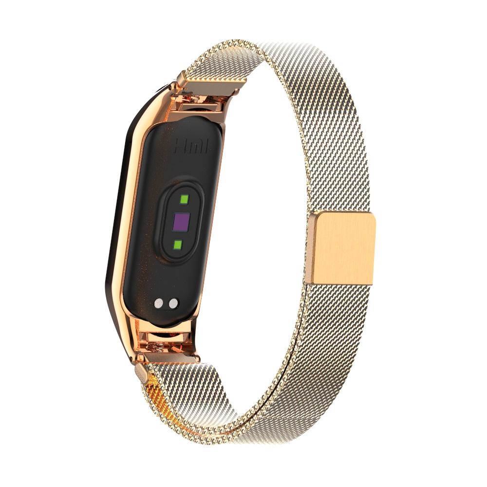 Xiaomi Mi Band 5/6 Armband Milanese Loop, roséguld