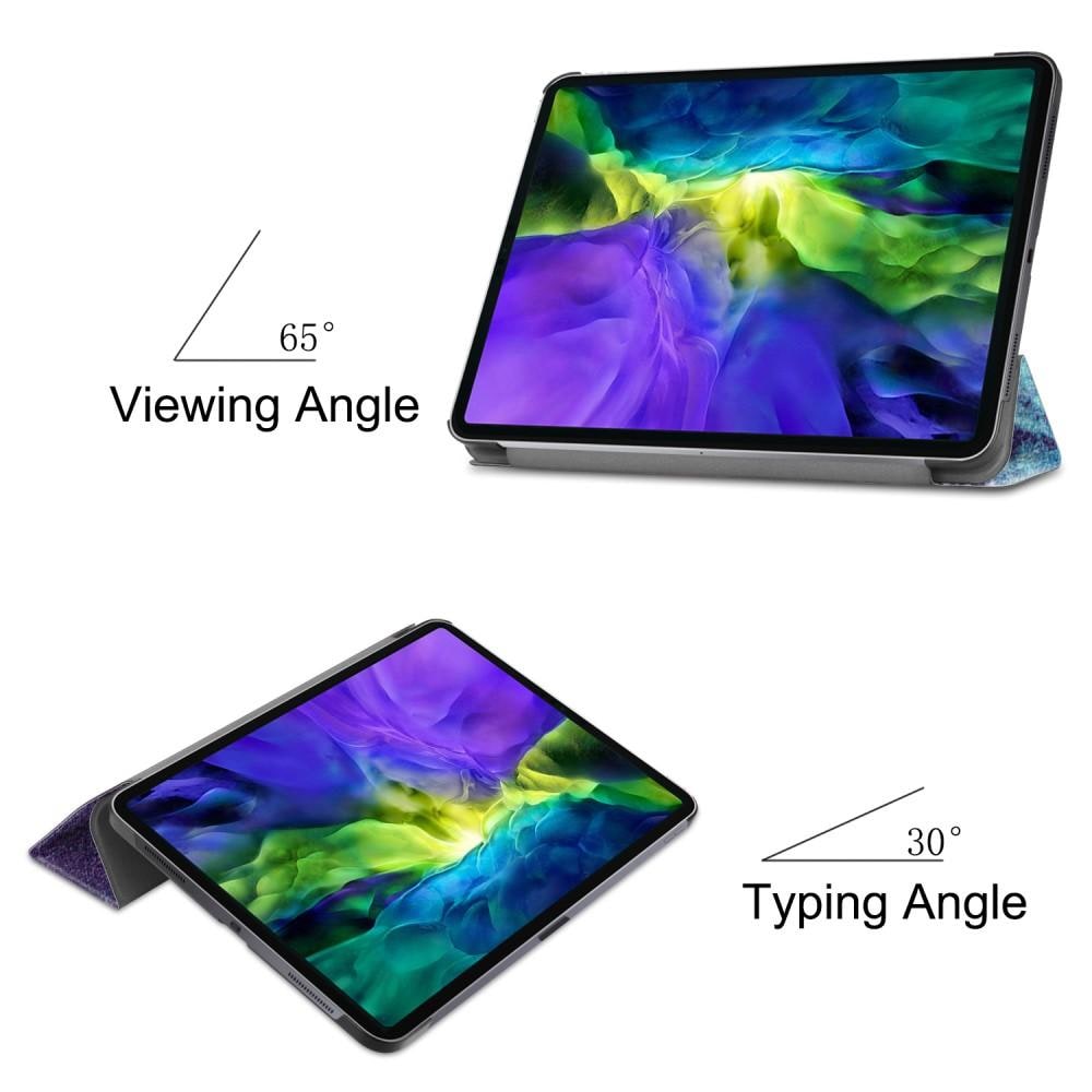 Apple iPad Pro 11 1st Gen (2018) Tri-Fold Fodral, Flerfärgad/Mönster