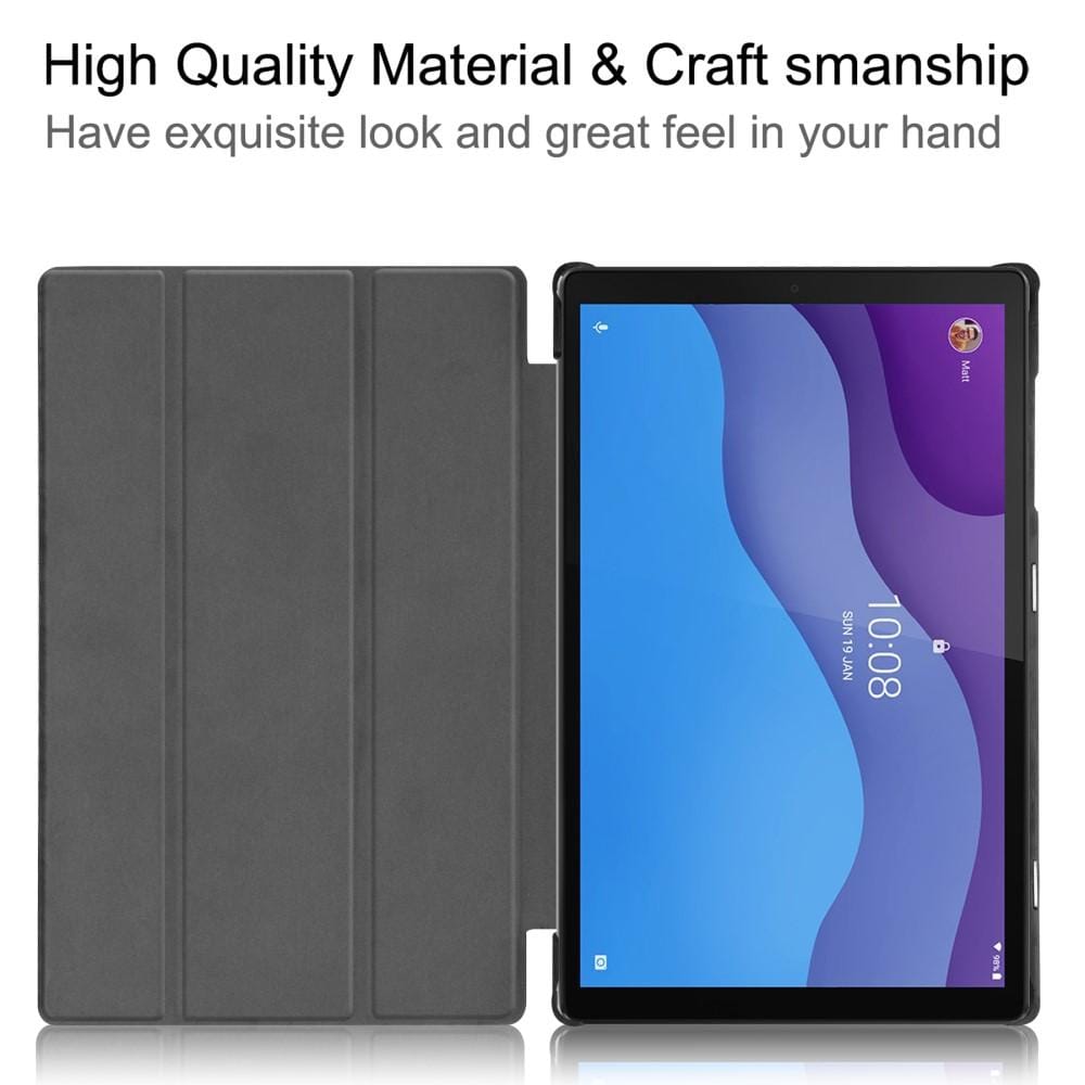 Lenovo Tab M10 HD (2nd Gen) Tri-Fold Fodral, svart