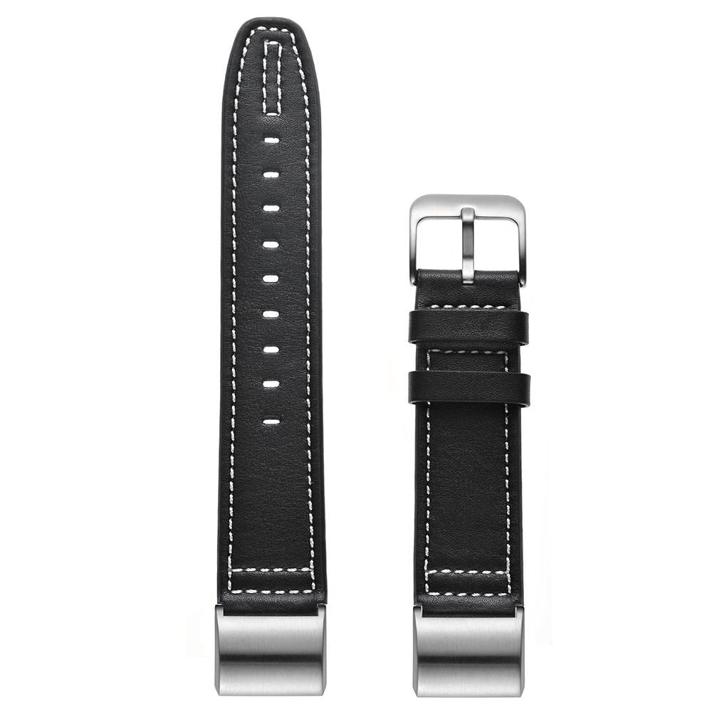 Fitbit Charge 2 Armband i äkta läder, Svart