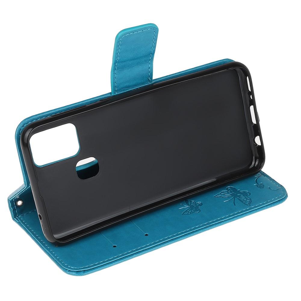  OnePlus Nord N100 Mobilfodral med fjärilar, Blå