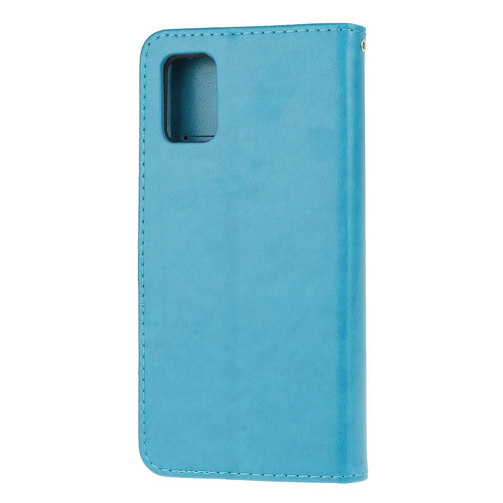 Samsung Galaxy A72 5G Mobilfodral med fjärilar, Blå