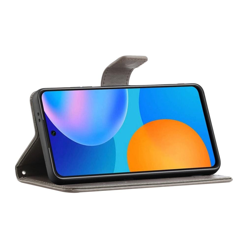 Samsung Galaxy A72 5G Mobilfodral med fjärilar, Grå