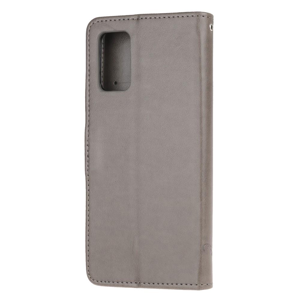 Samsung Galaxy S20 FE Mobilfodral med fjärilar, Grå