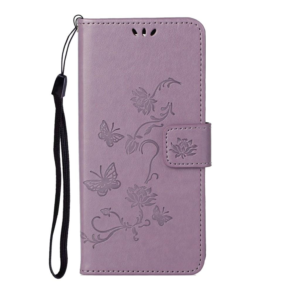Samsung Galaxy S21 Mobilfodral med fjärilar, lila