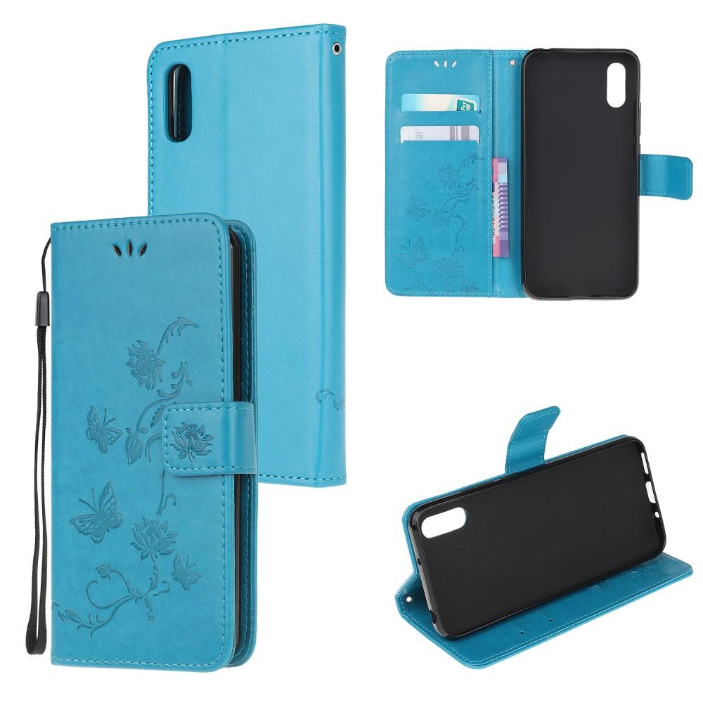 Samsung Galaxy Xcover 5 Mobilfodral med fjärilar, Blå