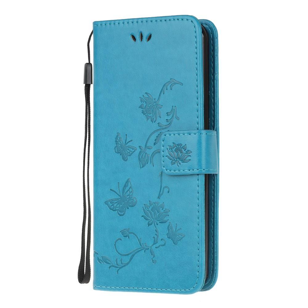 Samsung Galaxy Xcover 5 Mobilfodral med fjärilar, Blå