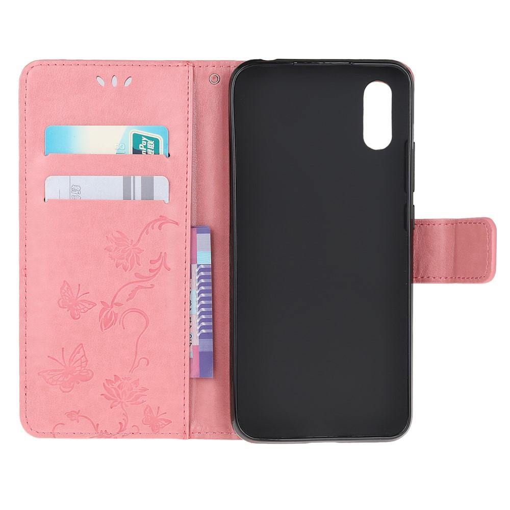 Samsung Galaxy Xcover 5 Mobilfodral med fjärilar, Rosa