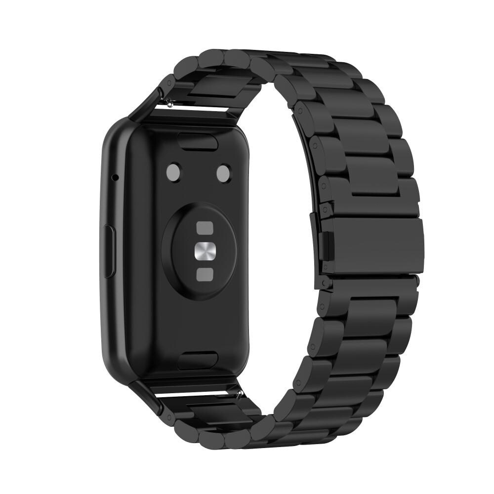 Huawei Watch Fit Stilrent länkarmband i metall, Svart