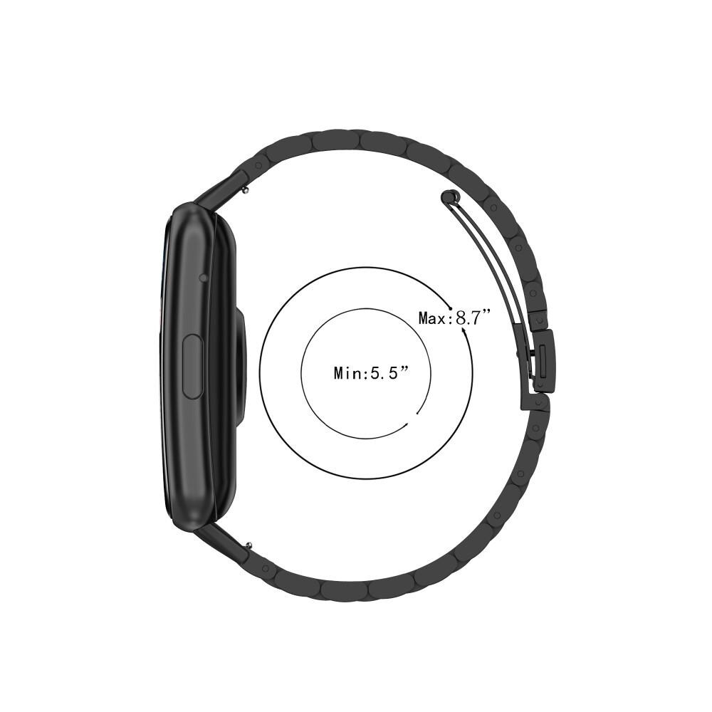 Huawei Watch Fit Stilrent länkarmband i metall, Svart