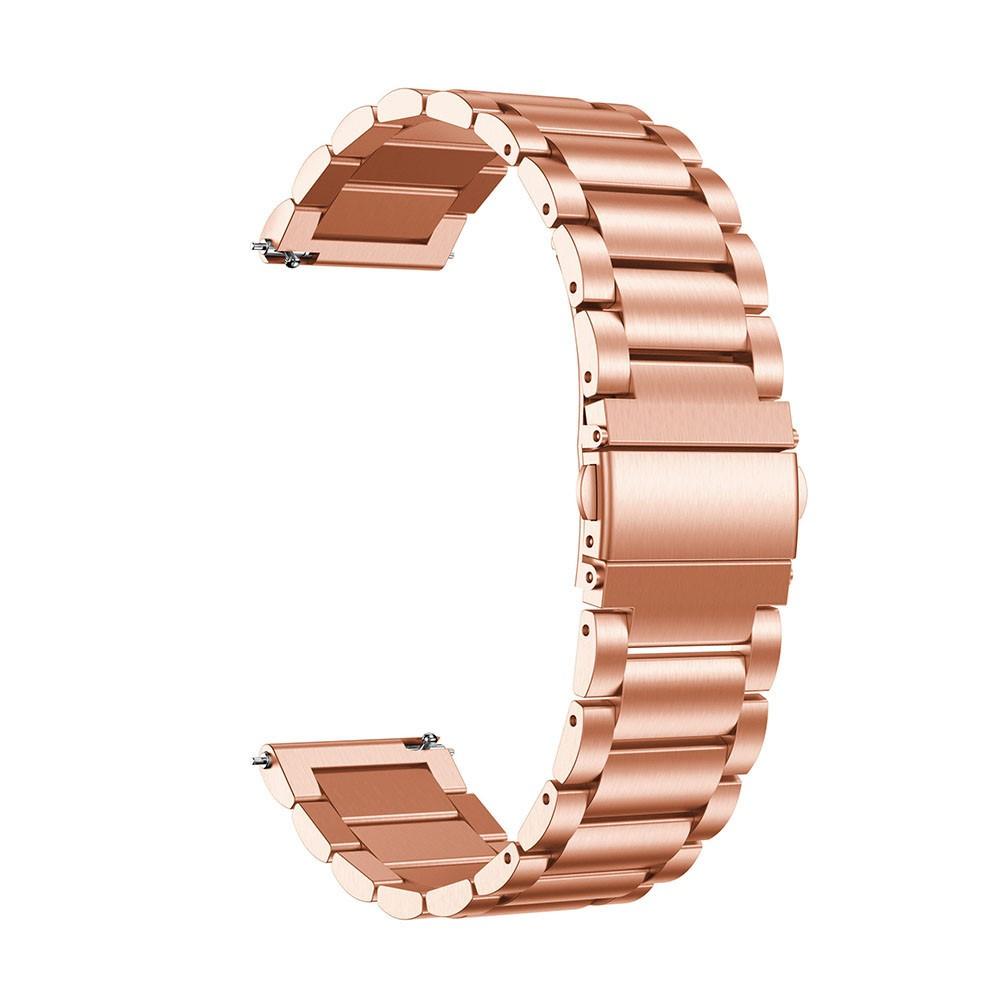 Huawei Watch GT 2/3 42mm Stilrent länkarmband i metall, roséguld