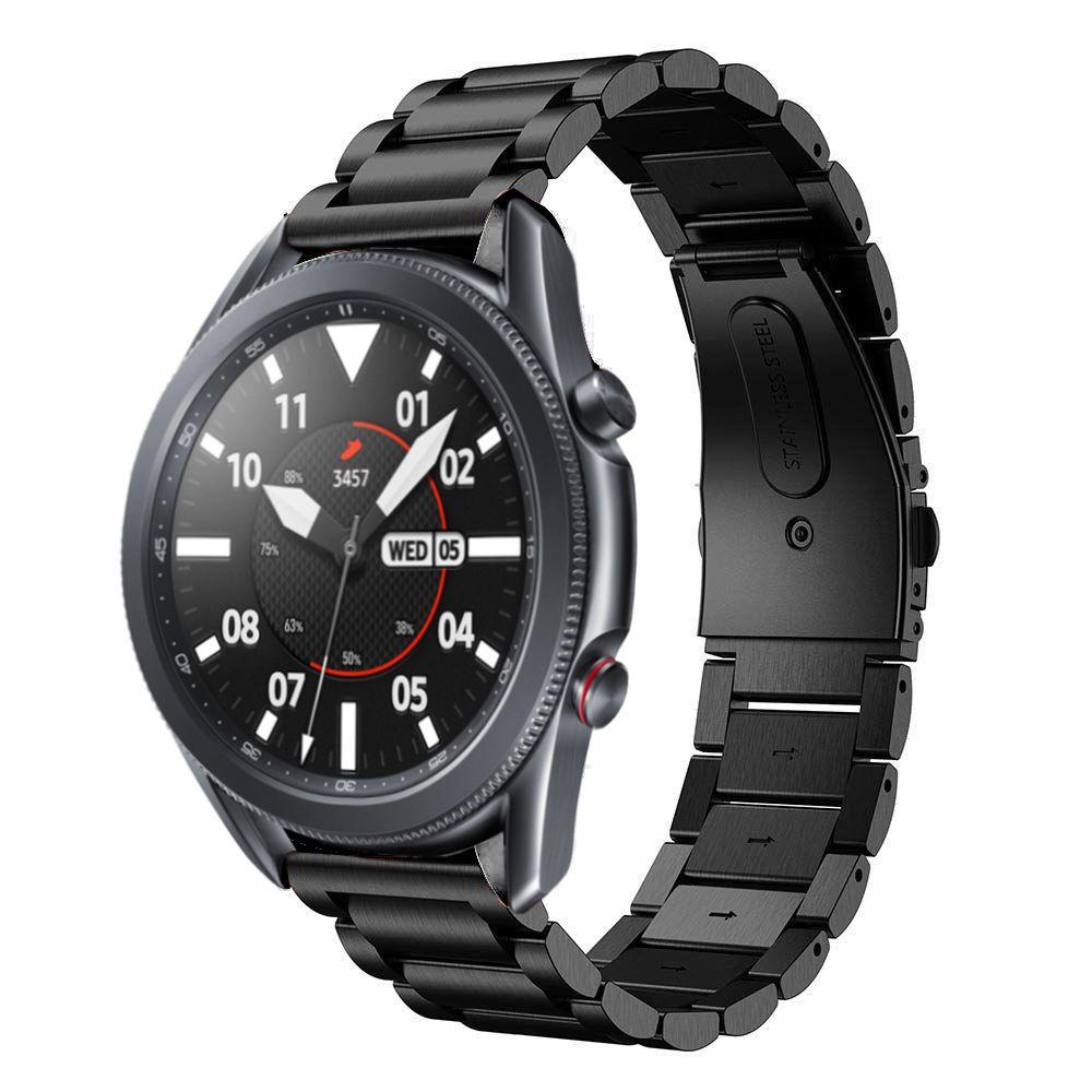 Samsung Galaxy Watch 3 41mm Stilrent länkarmband i metall, svart