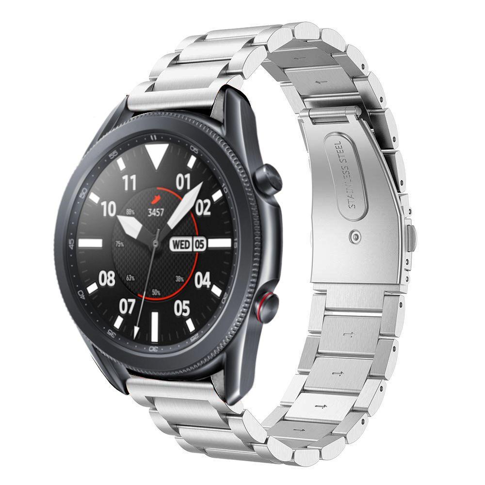 Samsung Galaxy Watch 3 45mm Stilrent länkarmband i metall, Silver