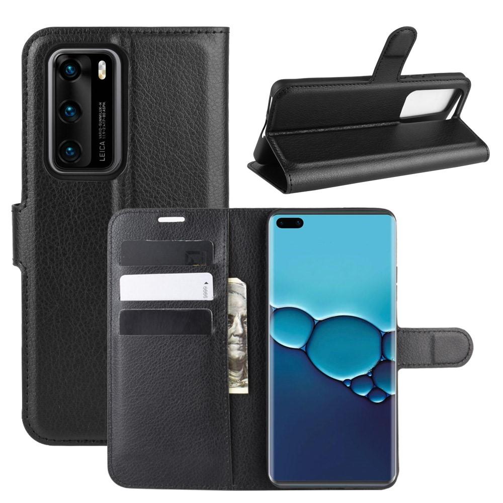 Huawei P40 Enkelt mobilfodral, Svart