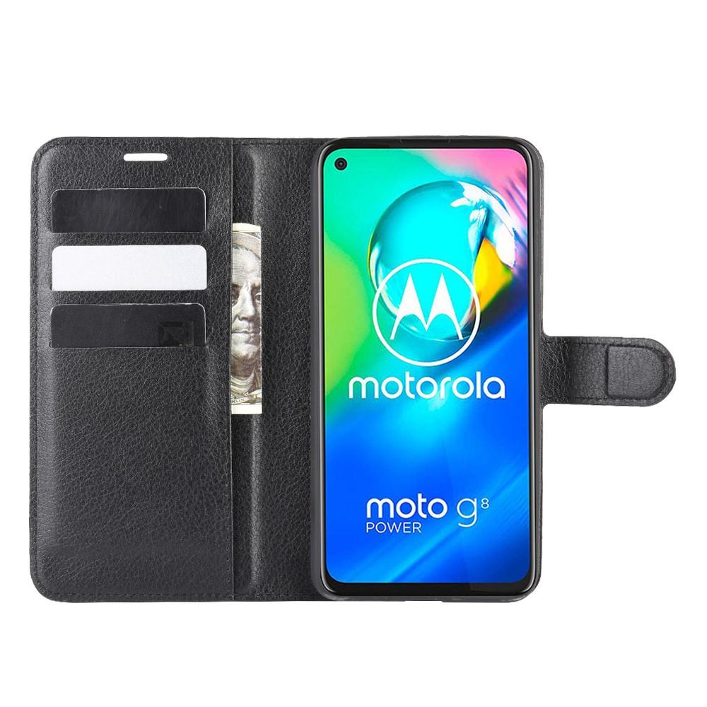 Motorola Moto G8 Power Enkelt mobilfodral, svart