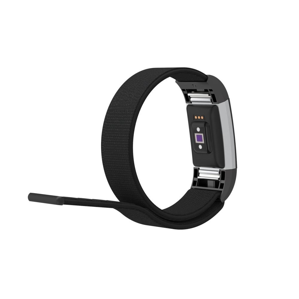 Fitbit Charge 2 Armband i nylon, svart