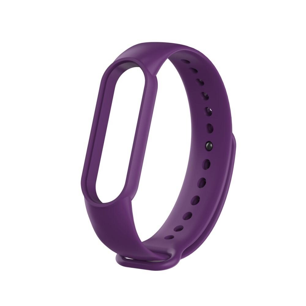 Xiaomi Mi Band 5/Mi Band 6 Armband i silikon, Lila