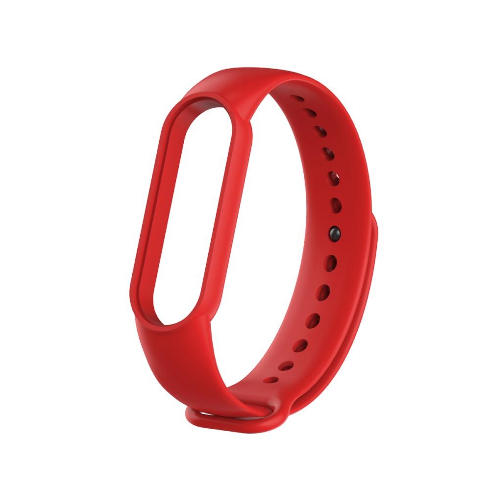 Xiaomi Mi Band 5/6 Armband i silikon, röd