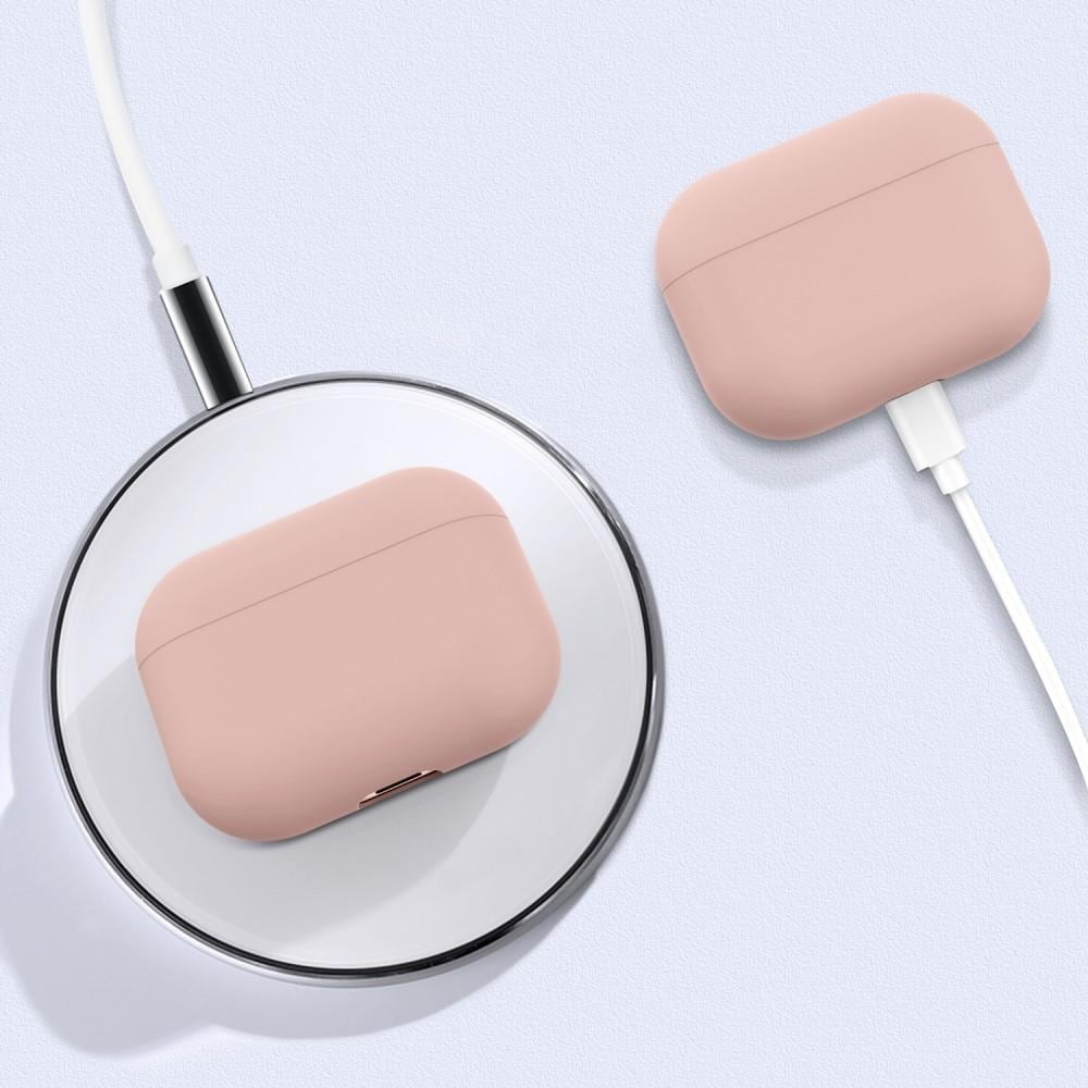 AirPods Pro Tunt silikonskal, ljusrosa