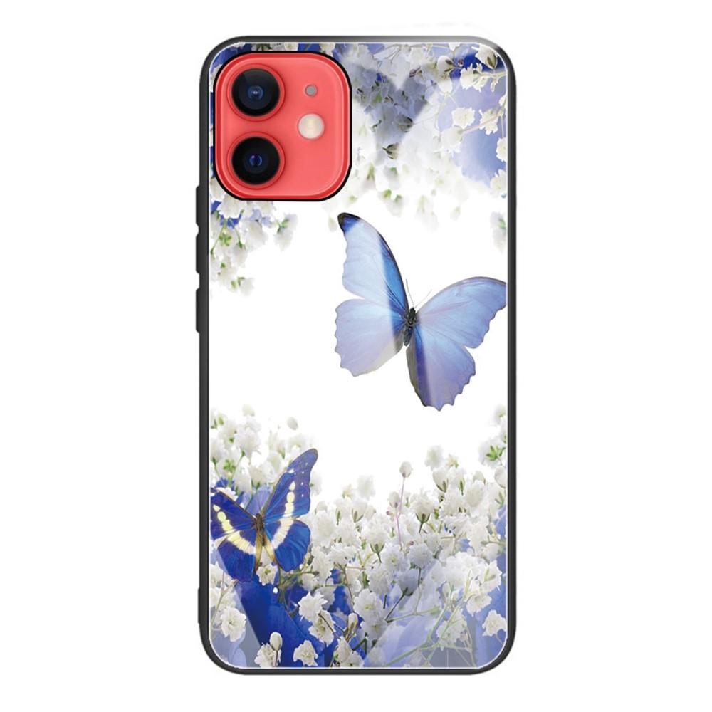 iPhone 11 Mobilskal med baksida av glas, fjärilar