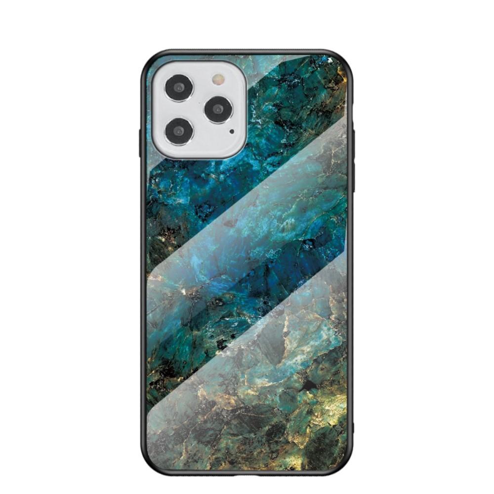 iPhone 12/12 Pro Mobilskal med baksida av glas, emerald