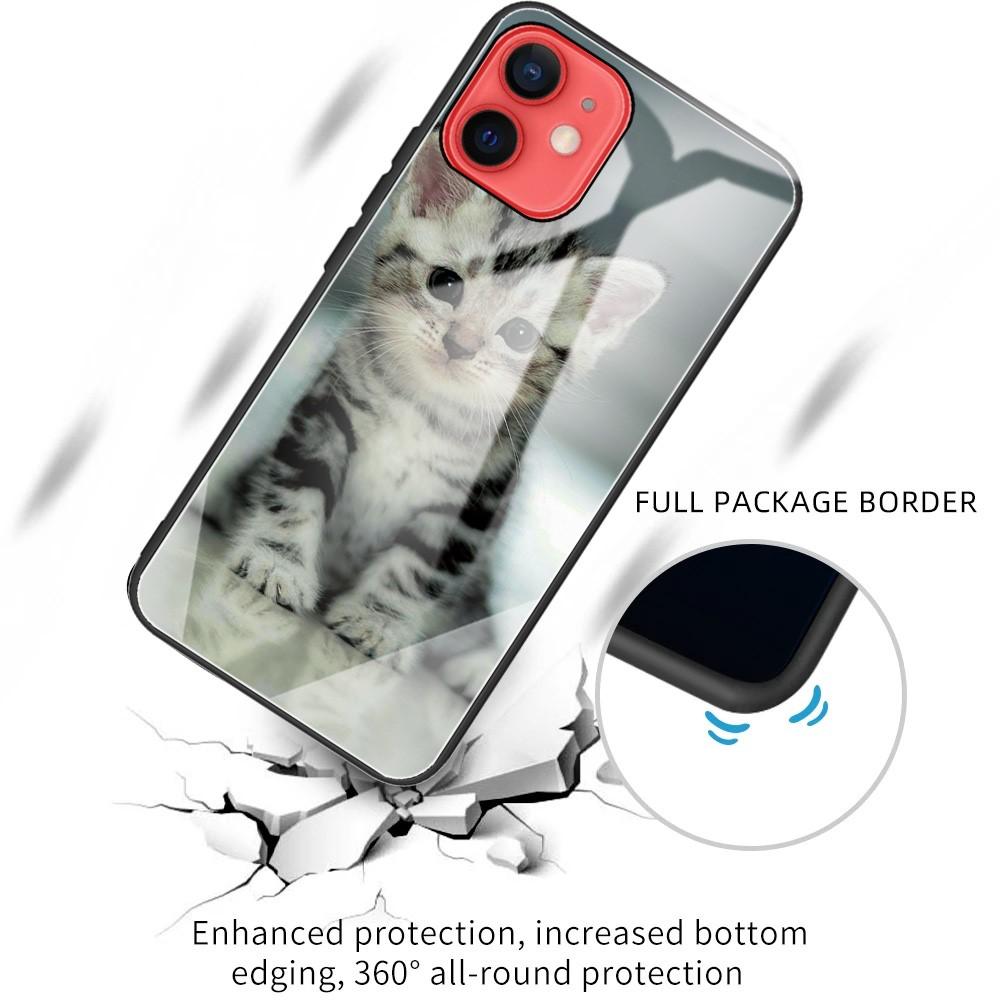 Apple iPhone 12 Mini Mobilskal med baksida av glas, Flerfärgad/Mönster
